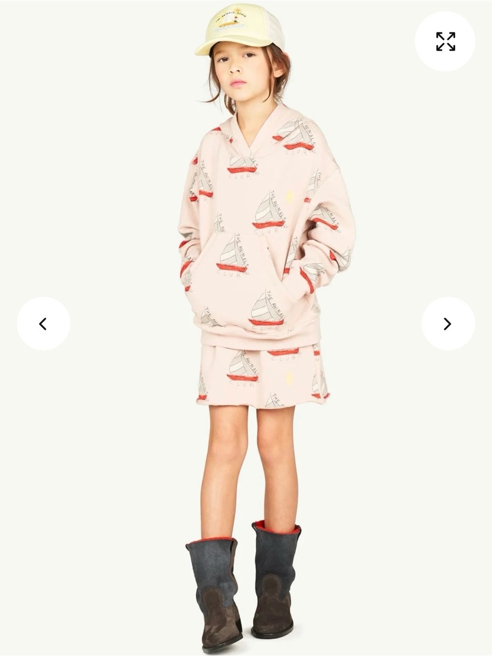 TAO The Animals Observatory Skirt with Sailboats